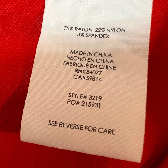 CAbi Sakura Red ALine Skirt. Size 10. NWT. - Picture 9 of 12